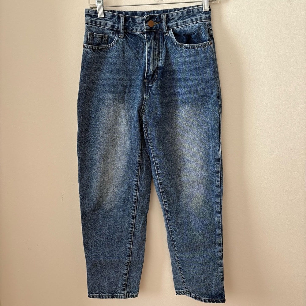 Classic Blue Denim Jeans wide leg